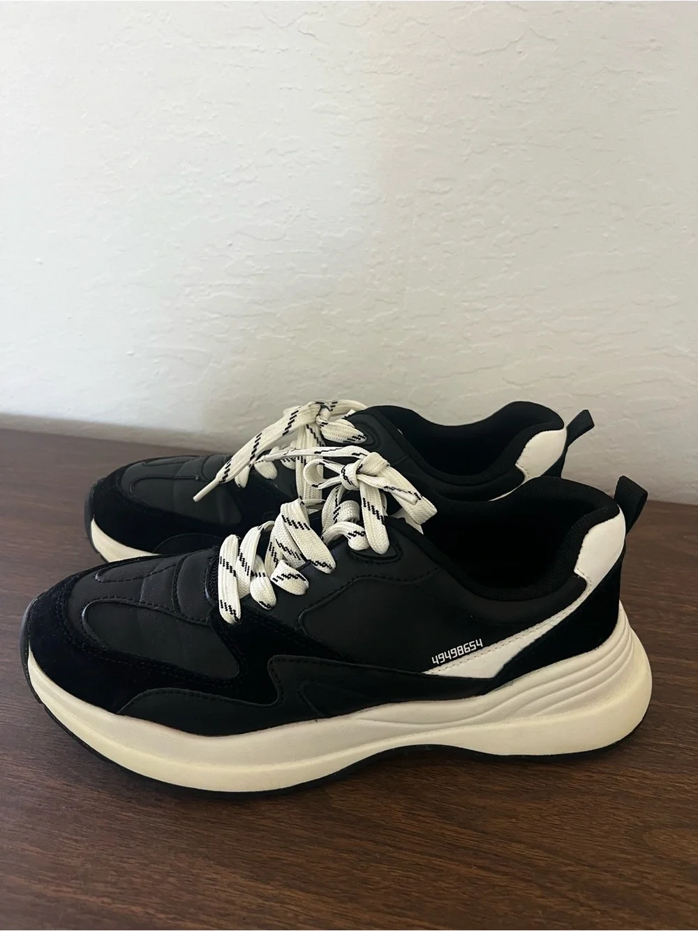 Steve Madden Black and White Chunky Athletic Sneakers
